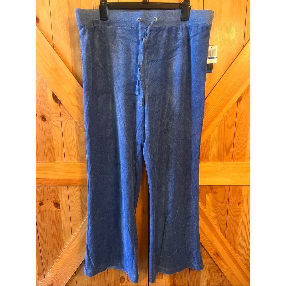 Womens Sideways Athletic Pants Size XL Blue Nwt (1252)